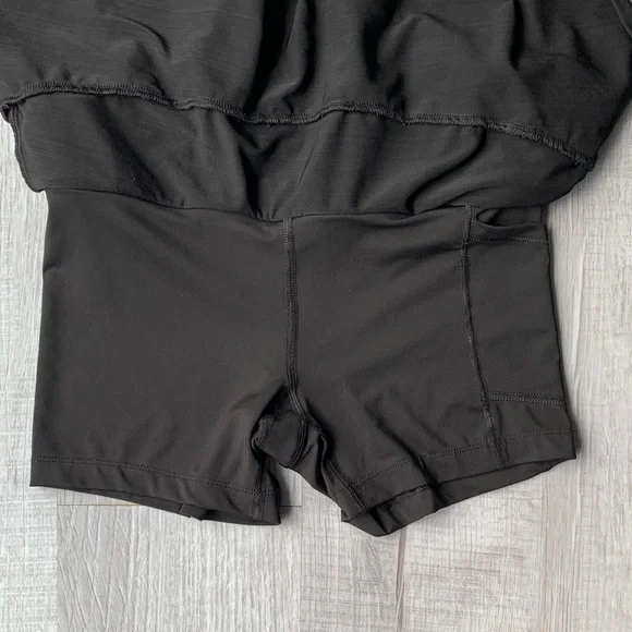 Calvin Klein Black Layered Sport Mini Skort, size XS. - Picture 7 of 14